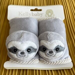 NWOT Kellybaby Gray Sloth Baby seatbelt covers.